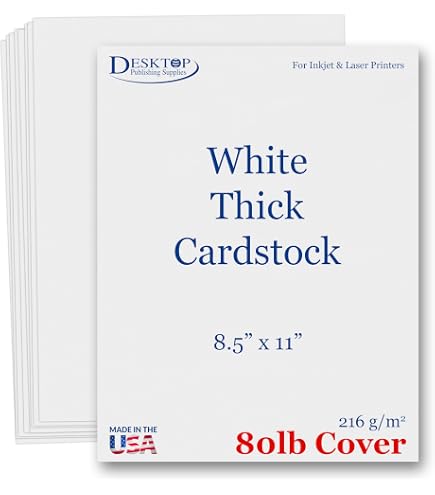 Amazon.com : Heavyweight White Cardstock 8.5